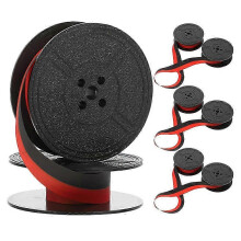 Ruban machine à écrire 4 pièces compatible avec la plupart des modèles, nylon durable, transfert d'encre fluide