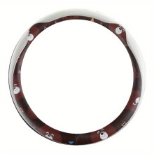 Steering Wheel Cover Compatible with Universal Cars, PU Leather, Sweat-Absorbing Non-Slip Grip, Protective Accessory