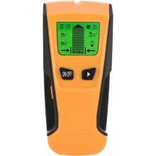 Metal Detector, 3-in-1 Wall Scanner for AC Live Wire, Metal Stud Detection, Yellow, 15.5cm Home DIY Positioning Tool