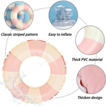 Täytettävä lasten uimalauta merenneito- ja hedelmäkuosilla, 0,25 mm paksu PVC, 3-10-vuotiaille. Sopii rannalle, uima-altaaseen.
