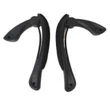 Accoudoirs pour chaises de jeu compatibles avec les chaises de bureau gaming, réglables en hauteur et en inclinaison, paire, plastique noir