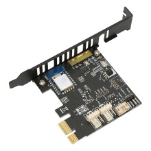 PC-Fernbedienungsschaltkarte mit Lüftergeschwindigkeitsregelung & Temperaturerkennung 2.4G PCIe 1X T01