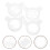 4Pcs GlasPumpansMunStycken FormHätten Fittingar ReservDelar 5