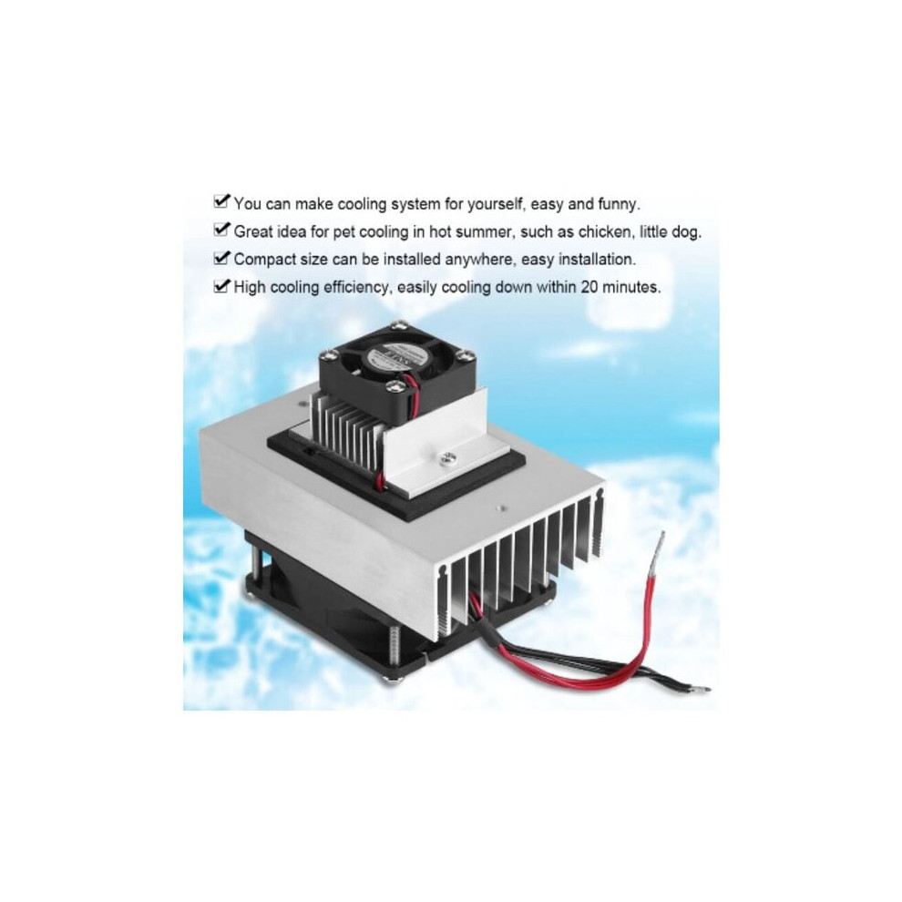 Semiconductor Cooler Conduction Module, 12V Thermoelectric Peltier Refrigeration System 6901508390621