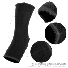 Sport Knöchelbandage für Muay Thai & Boxen, Schwarz, Größe L
