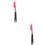 2Pièces Spatule À Crème Rose Silicone Durable Pour Décorer Gâteaux 6