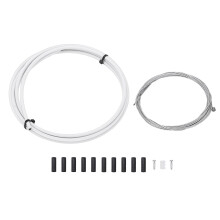 Kit di cavi per deragliatore per mountain bike e bici da strada, cavo in PE da 4 mm x 2 m con guaina interna in acciaio inox e accessori.