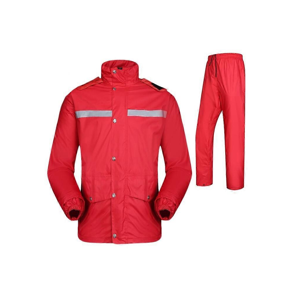 Motorcycle Split Raincoat For Motorcycle E-Bike Riders, Waterproof Windproof With Reflective Strips, Riding Rain Protection 6901508409750