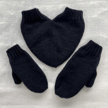 Paarhandschuhe für kaltes Wetter, dicke, warme Paarhandschuhe, Winterstrickhandschuhe für kaltes Wetter