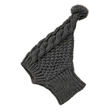 Warme Hunde-Wintermütze aus weichem Acryl, rutschfest und dehnbar, ideal zum Überziehen, für Spaziergänge, Festivals und andere Anlässe. Gra
