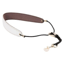 Halsband für Saxophon, Altsaxophon und Klarinette, weißes Lederhalsband