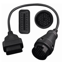 OBD2 Diagnostic Adapter Cable Compatible with MB Carsoft 327, 38 Pin to 16 Pin Connector, Copper Core, High Temperature Resistant