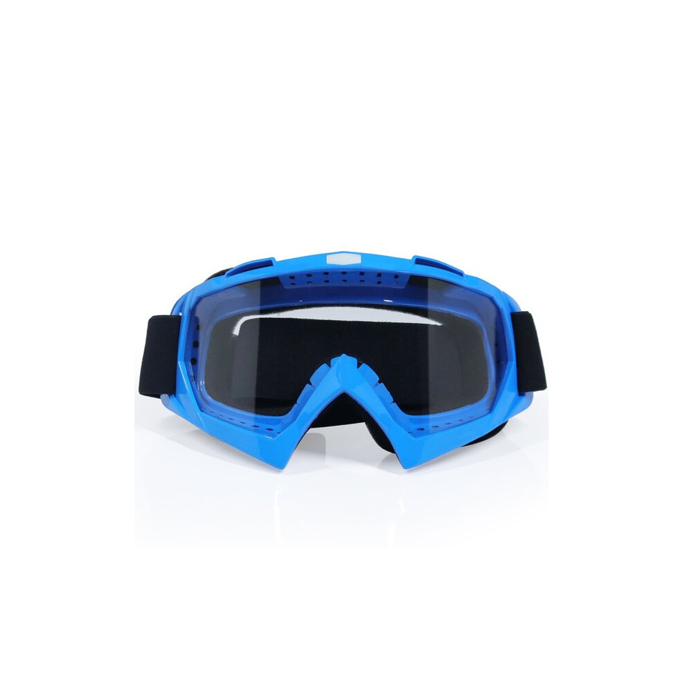 Motorcycle Goggles In For Off-Road Riding, Motocross, Atv Ski Sports, Dirt Bike Mask With Helmet Compatibility Blue 6901508394650