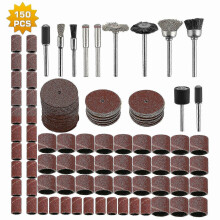 Rotary tool accessoireset 150-delig compatibel met Dremel, slijp-, snij- en polijstset met mandrels en borstels