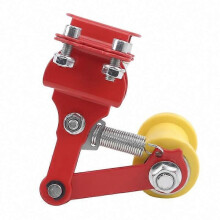 Tendicatena per moto, con regolazione automatica a rulli, compatibile con la maggior parte dei modelli, impedisce l'allentamento della catena.