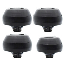 Tamponi di sollevamento compatibili con Mercedes W124, W202, W208, R129, W210, W215 - Gomma, diametro 66 mm, set da 4