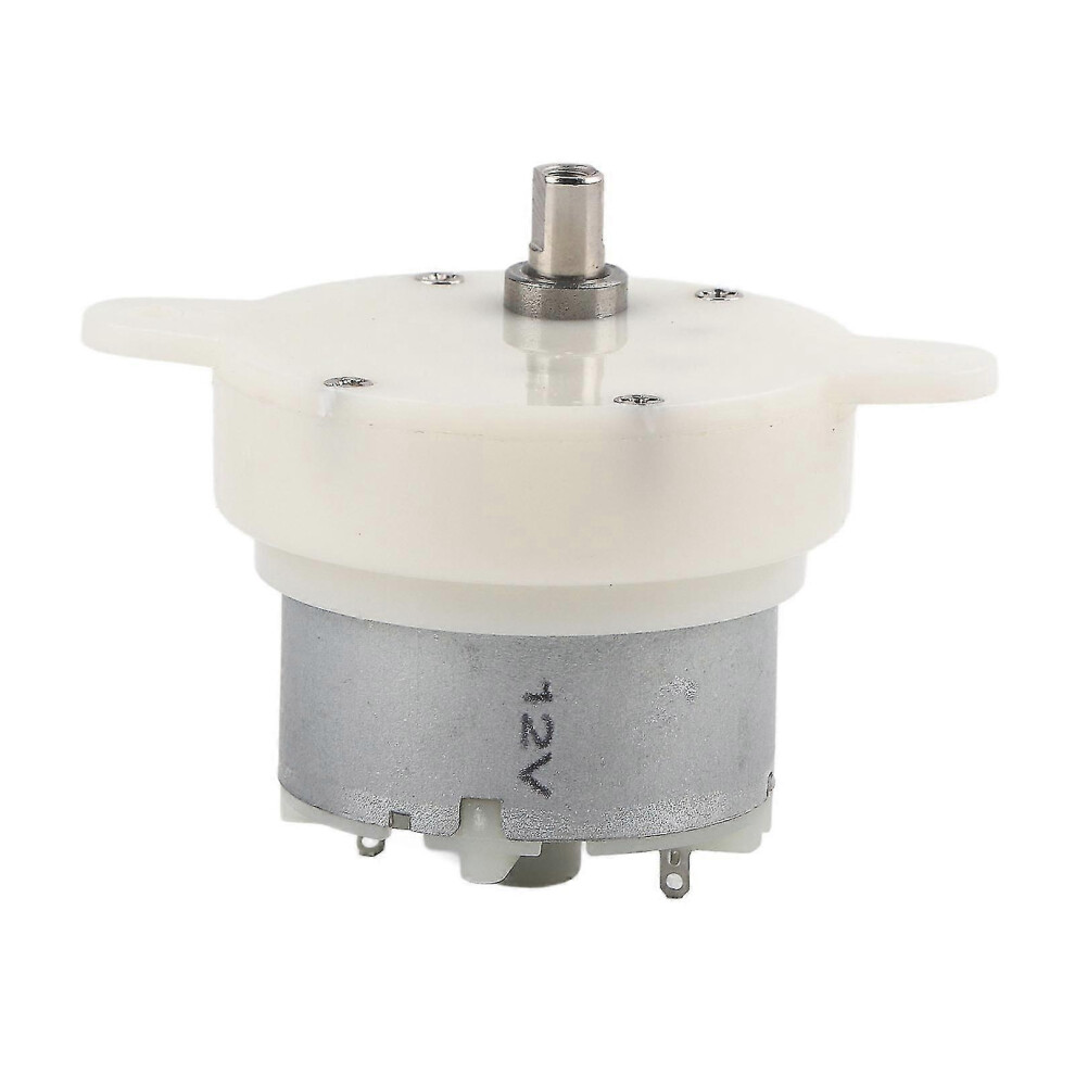 12V 10Rpm Low Noise Geared Motor For Toy Robots, Wear-Resistant Plastic Gears, Dual Flat Shaft 6901508417489