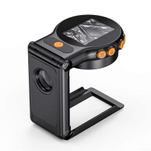 Microscopio digital portátil con aumento de 500x, pantalla IPS de 2 pulgadas y 8 LED para la enseñanza científica y el ocio.