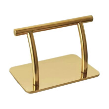 Voetsteun voor de kapperszaak - Roestvrijstalen voetsteun voor kappersstoelen, meubelaccessoire voor de kapperszaak 32 x 19 cm