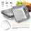 10St Djupa Engångs Aluminiumfolie Formar Matlagningsformar Silver 5
