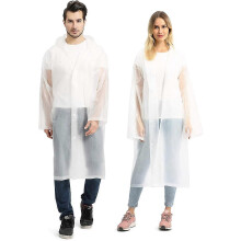Impermeable Transparente Reutilizable con Capucha y Mangas, EVA Impermeable para Actividades al Aire Libre - 2 Unidades