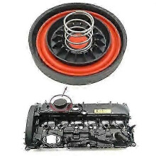 Deckel mit Membran PCV Ventil Ölabstreifer Dichtung kompatibel mit BMW B58 3.0L 1-7 Series X3 X4
