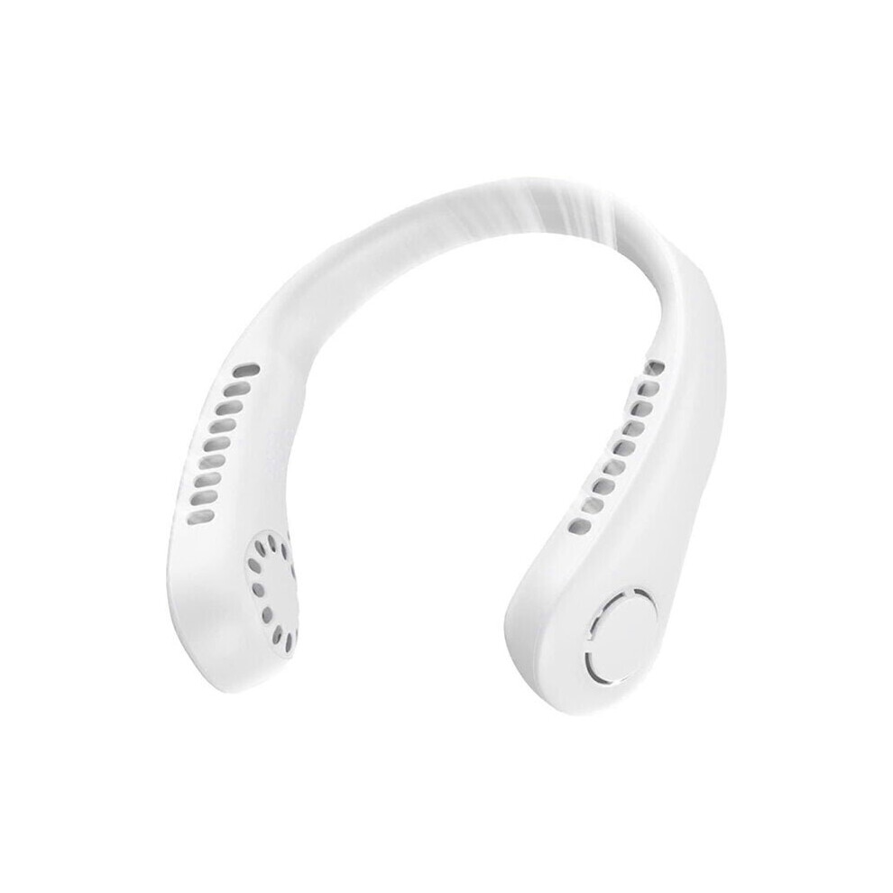 Neck Hanging Fan, Bladeless Design, Usb Rechargeable With 360 Airflow For Hands-Free Personal Cooling 6901508350915