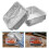 30Pcs Engångs Aluminiumbakplåtar Kvadratiska 6