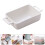 2Pièces Plateau Four En Céramique Blanc Design Créatif Et Durable 7