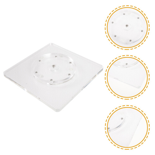 Raindrops  Spinning Cake Cupcake Turntable Clear Cookie Decorating 2