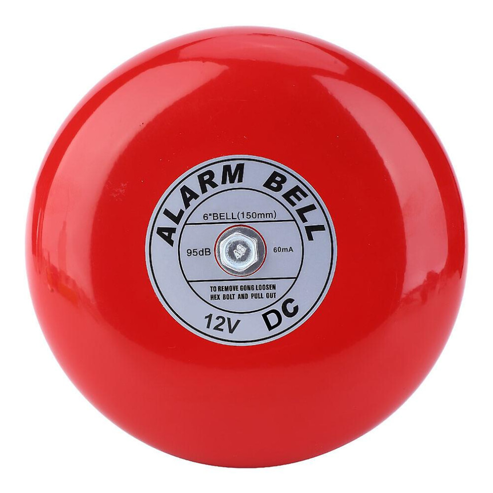 Fire Alarm Bell 95Db Loud Industrial Commercial, Durable Aluminium Base For School Factory Elevator Safety System 6901508424289
