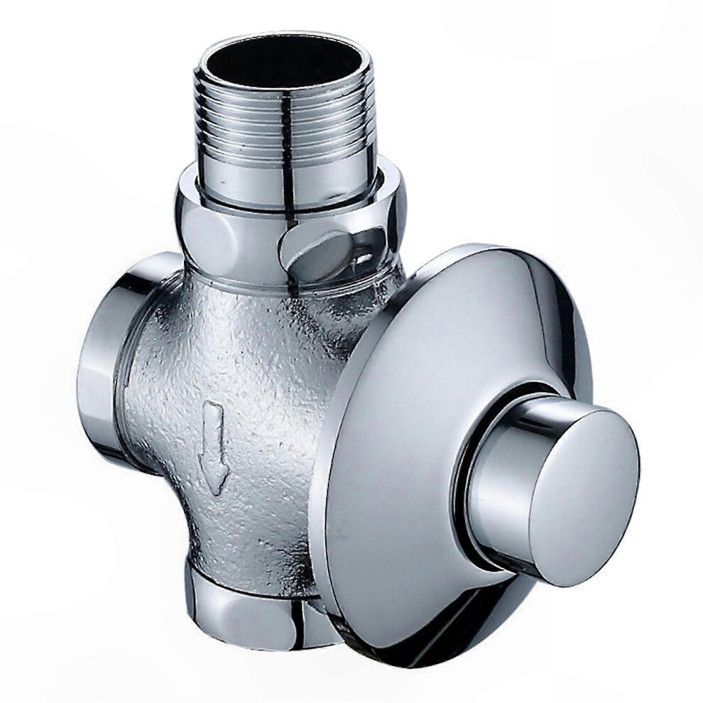 Flush Valve For Bathroom, Concealed Self-Closing Button, Copper Construction, 25/32Mm Inlet, Scratch Corrosion Resistant 6901508428201