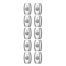 Conectores de Corda Elétrica, 10 Peças de Aço Inoxidável Galvanizado de 6mm para Arame de Cerca e Recinto de Animais