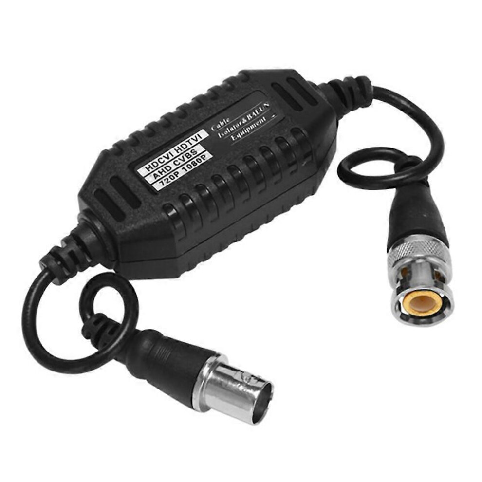 Bnc Video Lator For Cctv Camera, 75 Ohm Coaxial, Prevents Ground Loop Noise Signal Interference, Passive Installation 6901508405837