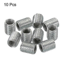 Manga de Adaptador Rosqueado, 10 Peças M10 para M8, Aço Carbono Galvanizado para Tubes de Lâmpadas e Equipamentos Elétricos