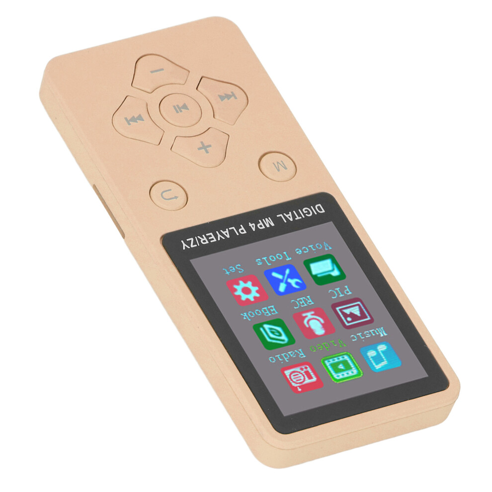 Super Slim 1.8" Color Screen Mp3 Mp4 Player 128G Bluetooth 5.0 Gold 5081390903381