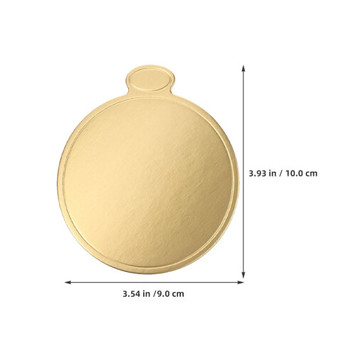200St Cake Base Boards I Guldpapper För Mousse Och Dessert 1