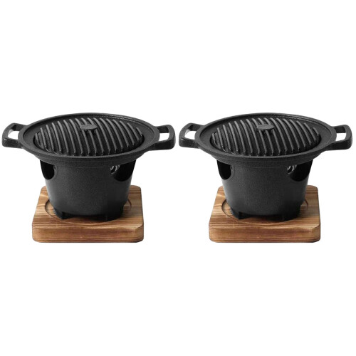 2Ensembles Barbecue Aluminium Sécurisé Cuisine Maison Coloré 1