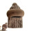 (Coffee) Winter Plush Hat with Neck Warmer - Warm Gift 5