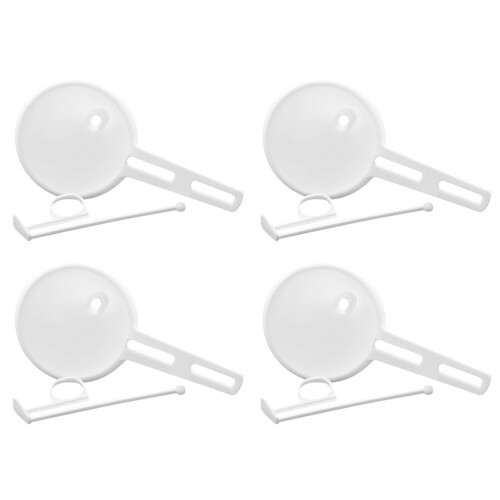 4Sets Handheld Plastic Cake Decorating Funnels White for Home Baking 1