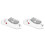 2Pcs Home Kitchen Sharpening Tool White Anti-Slip Handle for Cutters 3