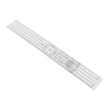 Transparenter, flexible Winkelmesser 21,55 cm für Künstler, Bauherren, Ingenieure