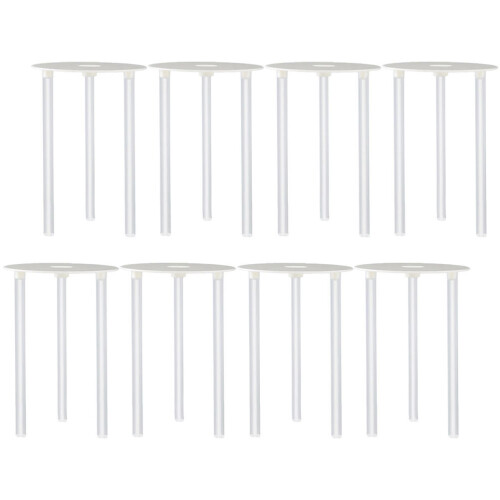 8Ensembles Tiges Supports Blancs Pour Gâteaux Multicouches Stables 1
