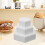 3Pcs White Hexagon Foam Cake Models Lightweight Baking Practice Tool 8