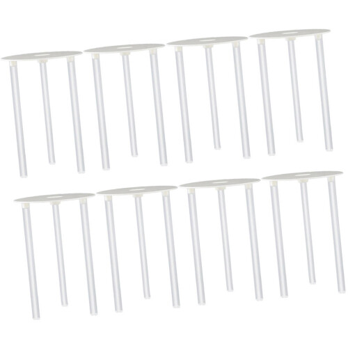 8Ensembles Tiges Supports Blancs Pour Gâteaux Multicouches Stables 2