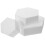 3Pcs White Hexagon Foam Cake Models Lightweight Baking Practice Tool 9