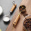 14 ML Kitchen Measuring Spoons with Solid Wood Handles Precise Textured Cups 15