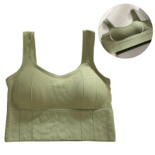 Reggiseno sportivo senza cuciture per donna, copertura totale, senza ferretto, stile canotta
