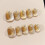 (3245 Short Round, S) 3D Cat Eye False Nails, 10pcs Short Round 6