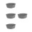 4Pièces Liner Slow Cooker Silicone Résistant Cuisson Réutilisable Gris 3